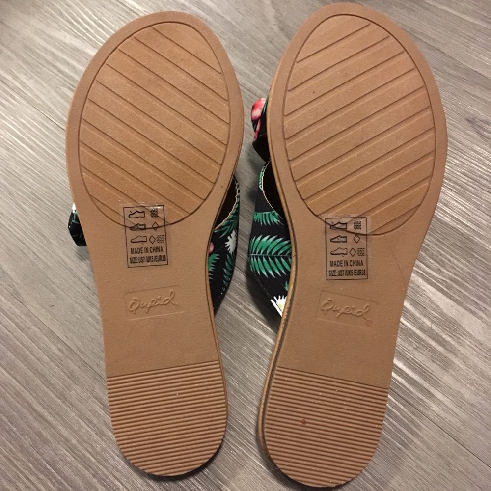 🌴Last Pair🌴Tropical Bow Slip On Sandals/Mules - Picture 7 of 8